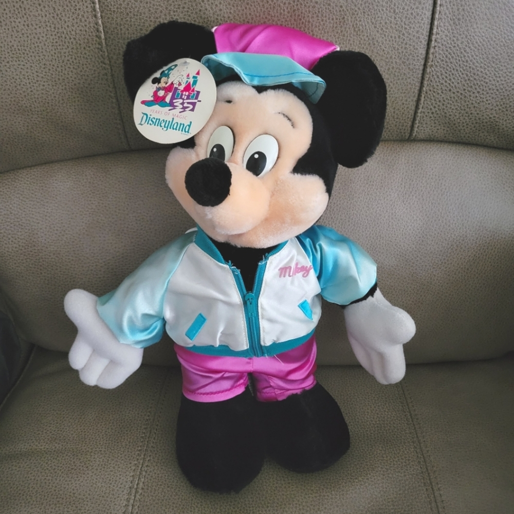 Disneyland 35th Anniversary Mickey Mouse Club Vintage Stuffed Plush 15" Tall